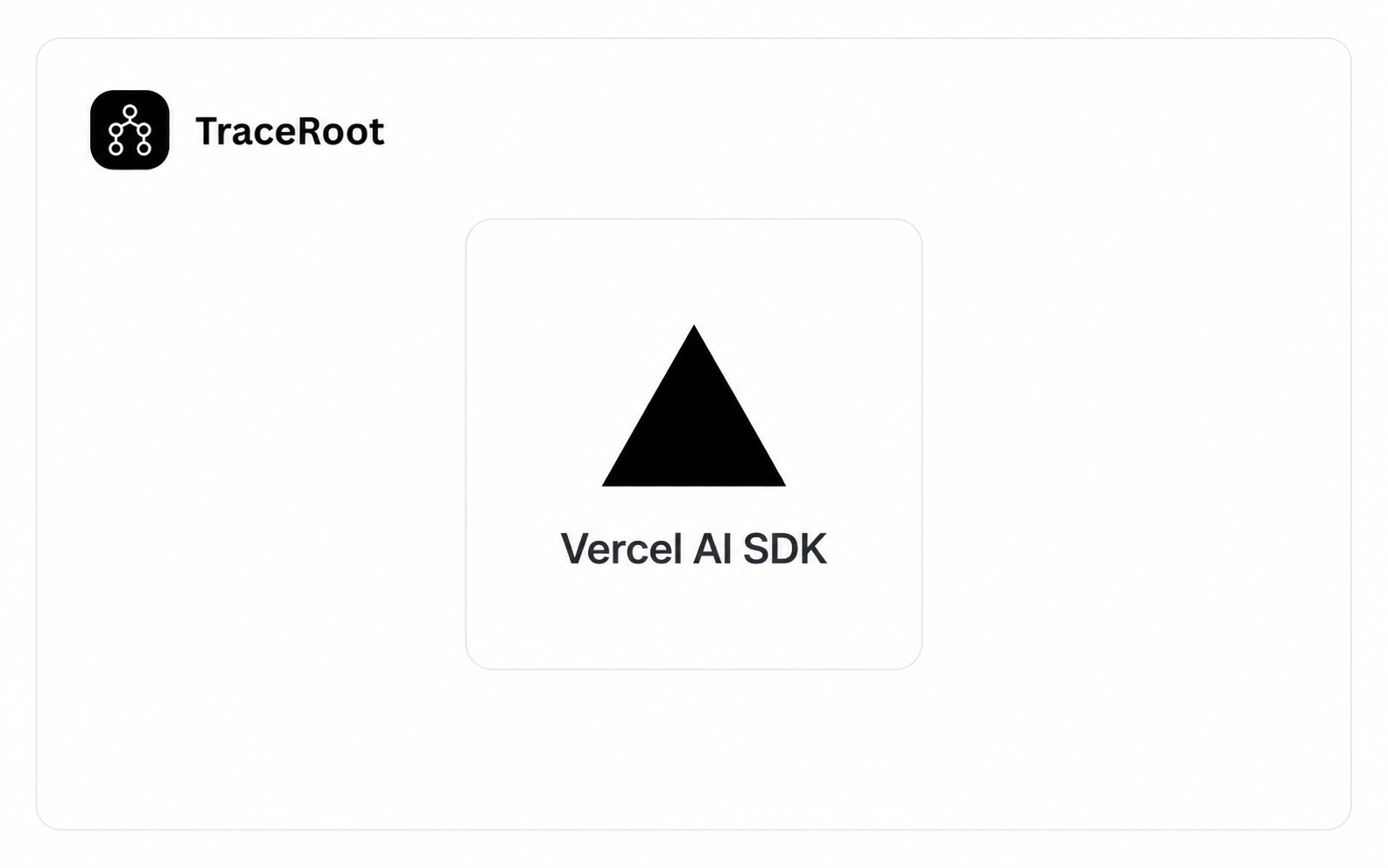TraceRoot integration with the Vercel AI SDK.