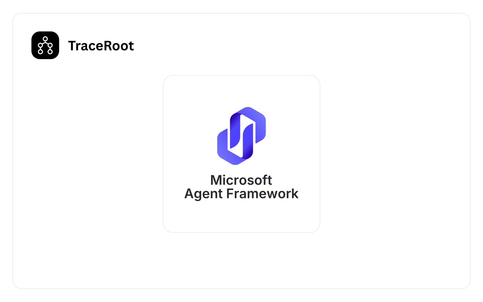 TraceRoot integration with Microsoft Agent Framework.